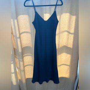 Aritzia (Wilfred) Navy Slip Dress